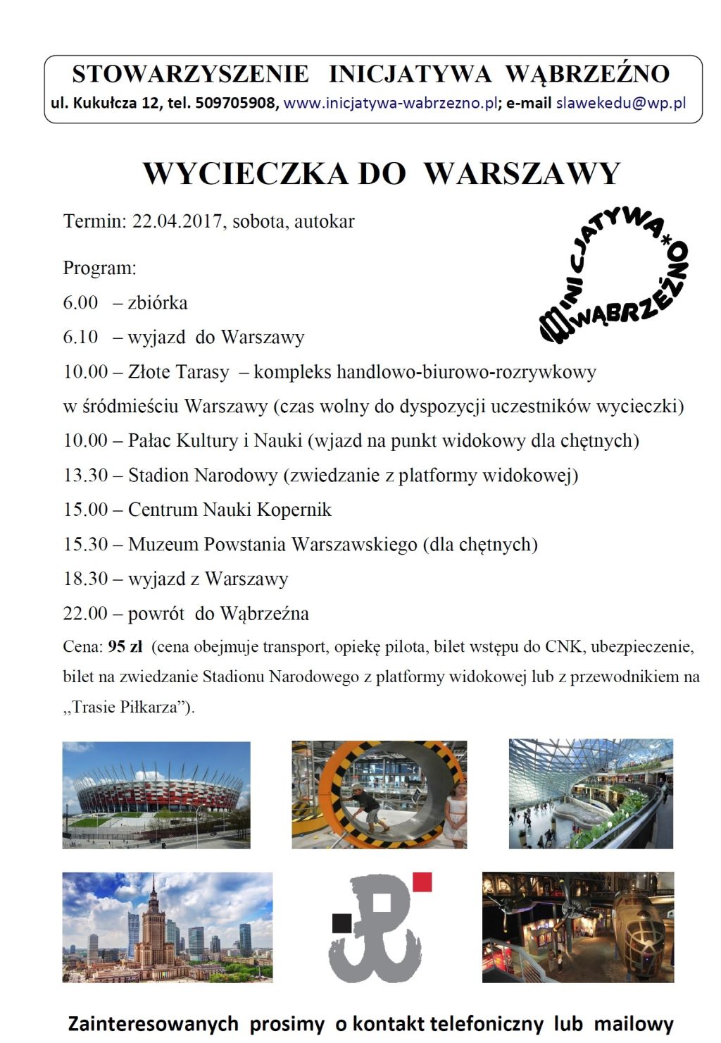 Wycieczka do warszawy - oferta Inicjatywy