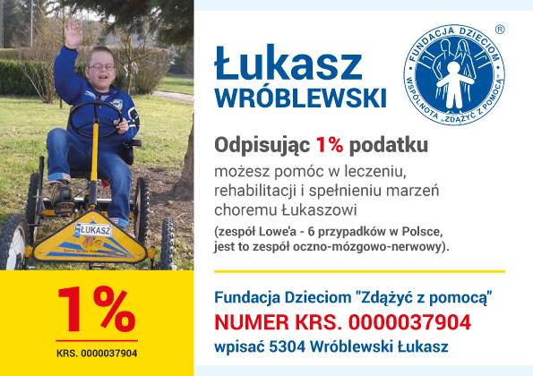 1 procent dla Łukasza