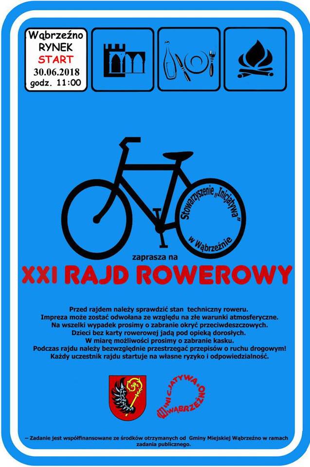 Rajd rowerowy - 30.06.2018r. (plakat)