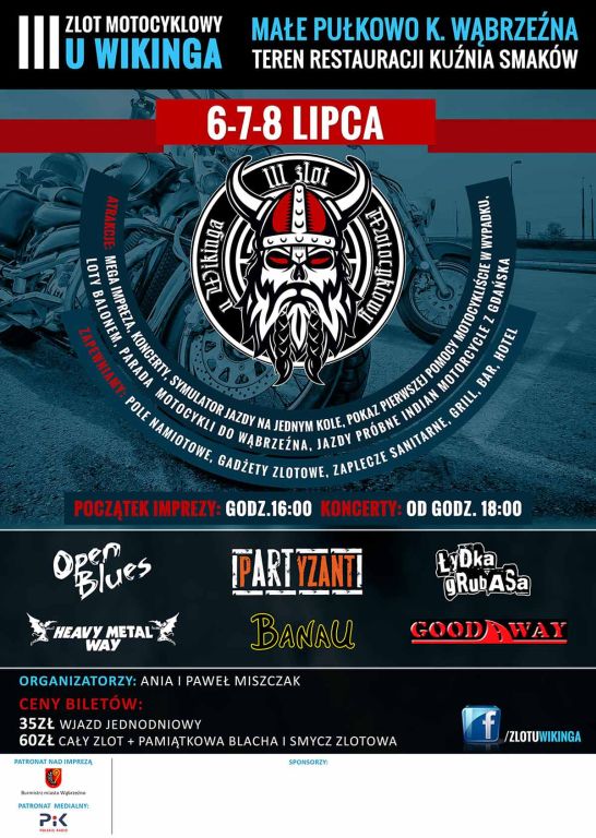 III Zlot u Wikinga - 6- 8 lipca Małe Pułkowo